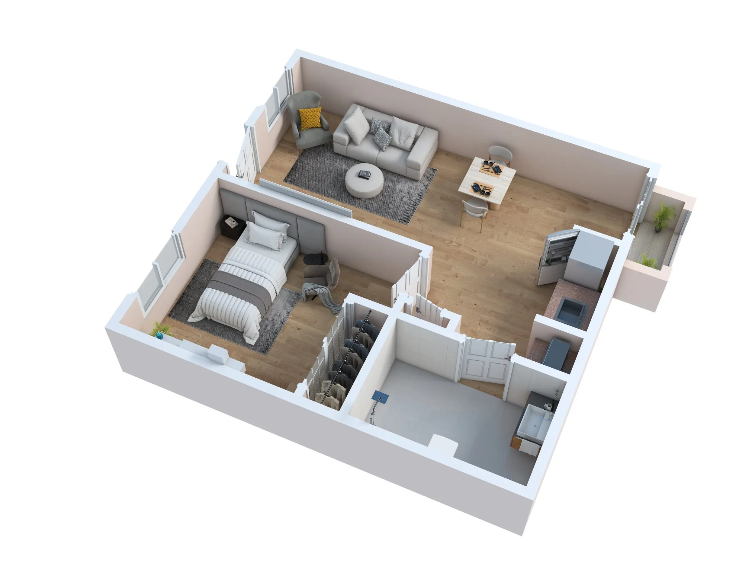 One Bedroom One Bedroom