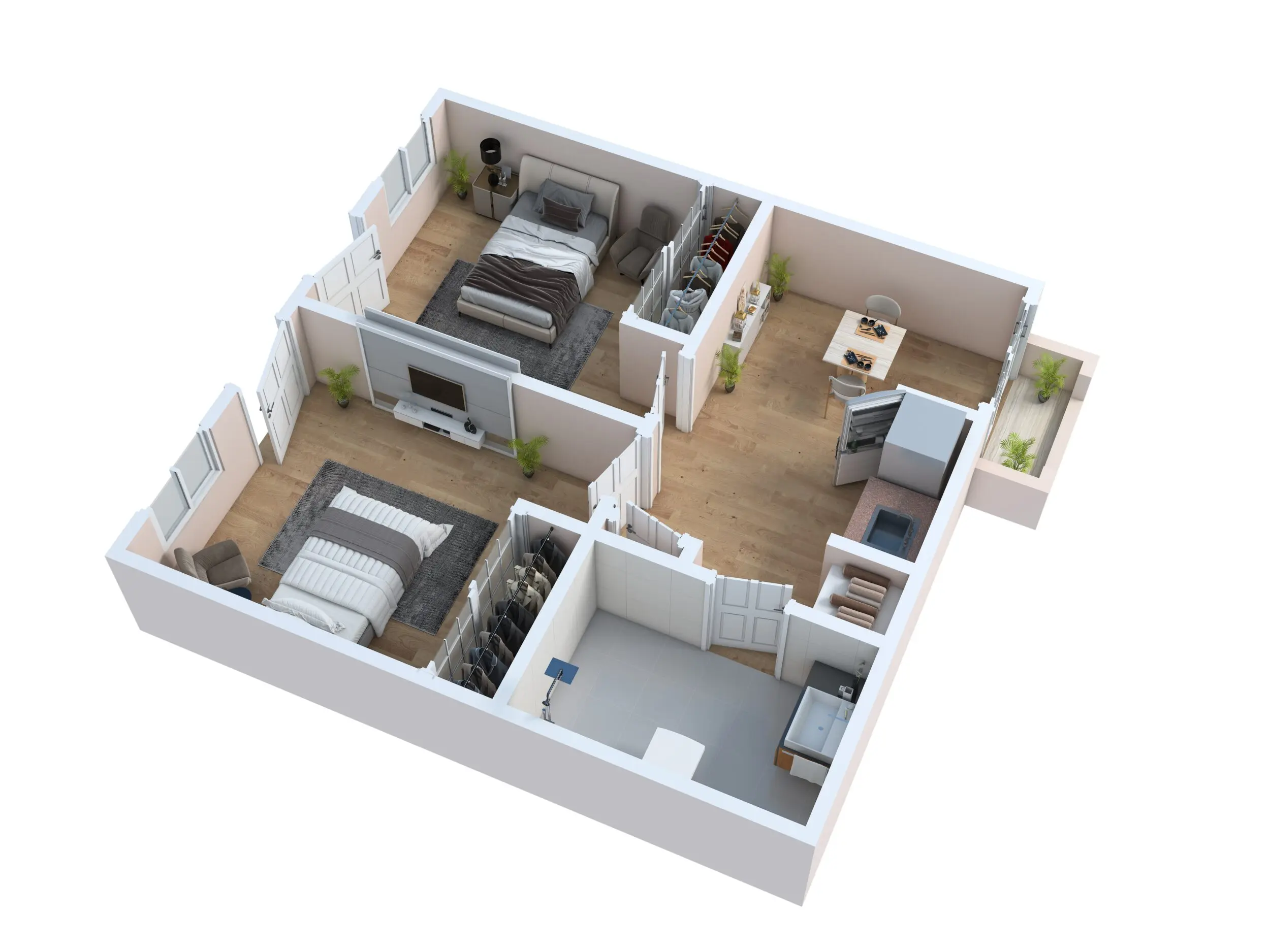 Shared One Bedroom Shared One Bedroom