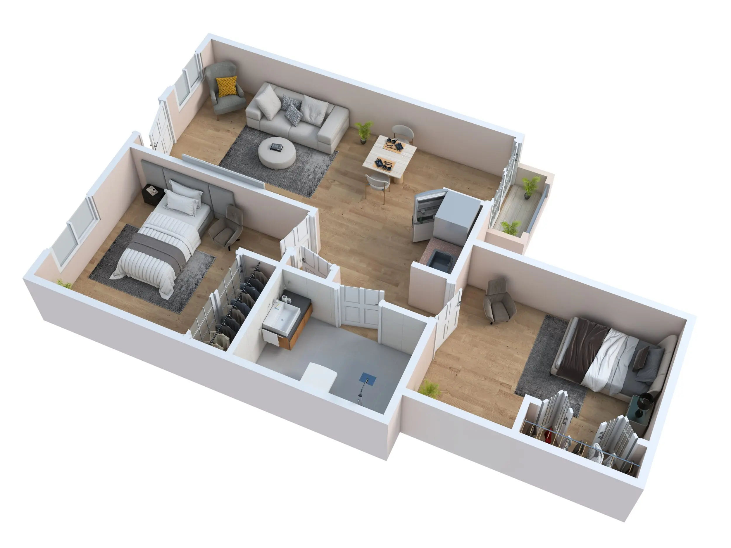 Two Bedroom Two Bedroom